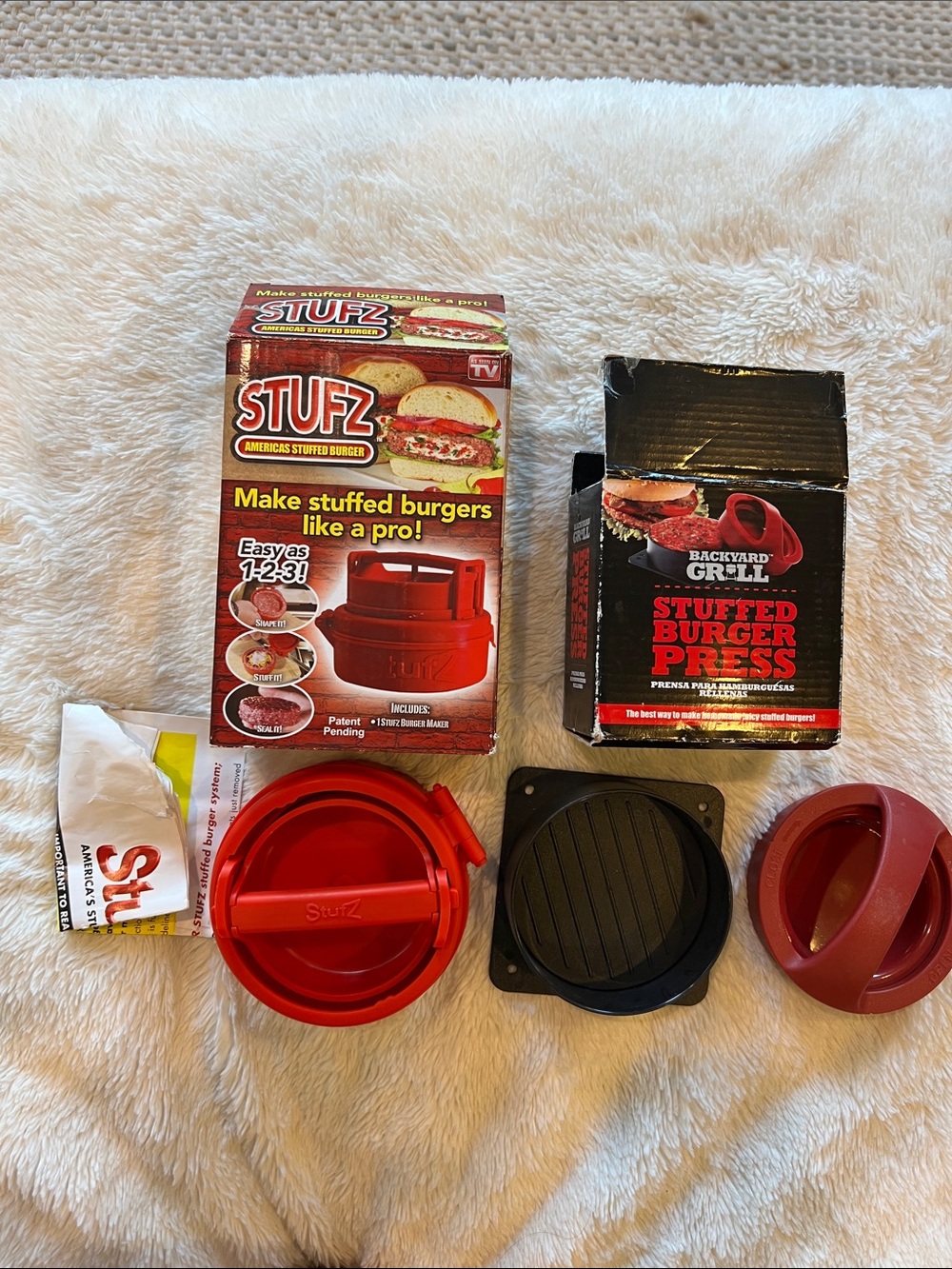 2 Stufz Stuffed Burger Press Hamburger Patty burger makers